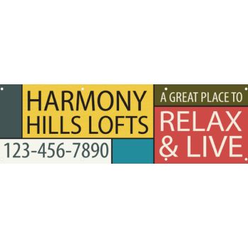 Semi Custom Banner Geometric 10 X 3 Hd Supply