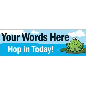 Image for Horizontal Semi-Custom Banner, Frog Pad, 20' x 4' from HD Supply