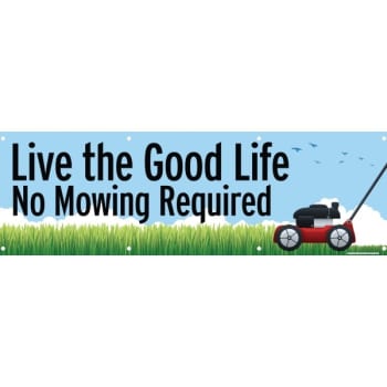 Image for Horizontal Banner, No Mowing, 10' X 3' from HD Supply