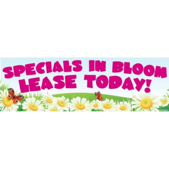 Image for Horizontal Semi-Custom Banner, Spring Blooms, 15' x 4' from HD Supply
