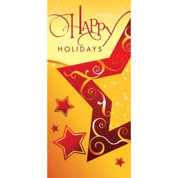 Image for Holiday Boulevard Banner, "holiday Star" Design, Semi-Custom, 30" X 60" from HD Supply