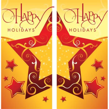 Image for Holiday Boulevard Banner, "holiday Star" Design, 30" X 60" from HD Supply