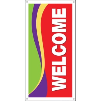 Image for Welcome Boulevard Banner, Swirl from HD Supply