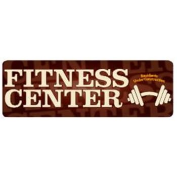 Image for Coordinated Fitness Center Interior Sign, Brown, 9 x 3 from HD Supply