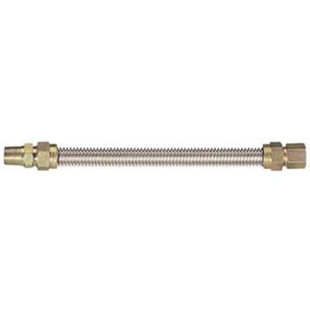 Image for Watts Ss Gas Appliance Connector, 5/8 Od X 1/2 Id X 1/2 Mnpt X 1/2" Fnpt, 60" L from HD Supply