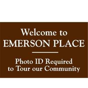 Image for Back Engraved Custom Interior Sign, Brown, 8 X 5 from HD Supply