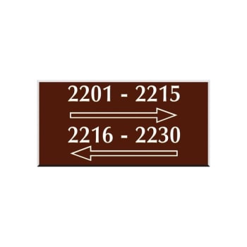 Image for Front Engraved Sign, Brown, 8 x 5 from HD Supply