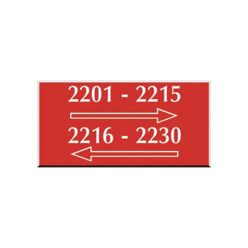 Image for Front Engraved Sign, Red, 8 x 5 from HD Supply