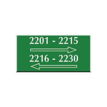 Front Engraved Sign, Green, 8 X 5