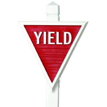 Yield Dimensional Sign, Custom Color, Non-Reflective, 18 X 18