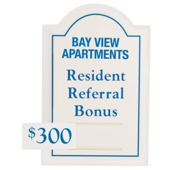 Image for Replacement Resident Referral Bonus Aluminum Insert from HD Supply
