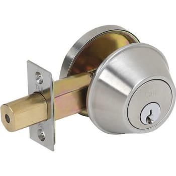 Image for Tell Satin Stainless Steel Single Cylinder Deadbolt from HD Supply