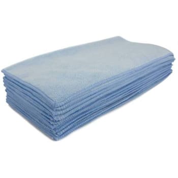 Image for Renown 16 In X 16 In Premium Microfiber Cleaning Cloth, Blue Package Of 12 from HD Supply