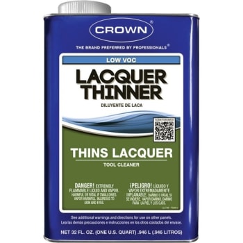 Image for Crown CL.LVLT.M.64 Qt Low VOC Lacquer Thinner, Package Of 6 from HD Supply