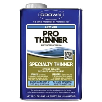 Image for Crown CL.PRTM25.M.64 Qt Low VOC Pro Thinner, Package Of 6 from HD Supply