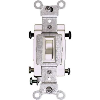 Image for Leviton 120/277-Volt 15 Amp 4-Way Commercial Ac Quiet Toggle Light Switch, White from HD Supply