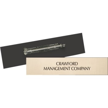 Image for Name Tag with Pin Backing, Gold, 3 x-3/4 from HD Supply