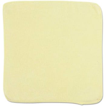 Image for Rubbermaid Commercial Microfiber Light-Duty Yellow Cleaning Cloth, 16" X 16" (24-Pack) from HD Supply