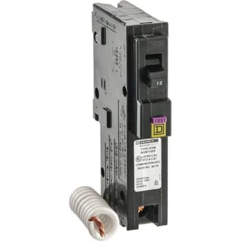 Image for Square D Homeline 15 Amp Single-Pole Dual Function Cafci & Gfci Circuit Breaker from HD Supply