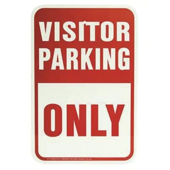 Image for Hy-Ko 12 In X 18 In Aluminum Visitor Parking Only Street Sign from HD Supply