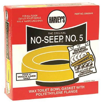 Image for Harvey No Seep Number 5 Toilet Bowl Wax Ring Gasket With Flange And Bolts from HD Supply