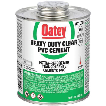 Image for Oatey 32 Oz Heavy-Duty Clear Pvc Cement from HD Supply