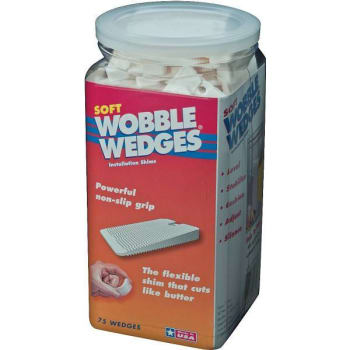 Image for Focus 12 Inc Focus 12 Wobble Wedges, Soft, White Package Of 75 from HD Supply