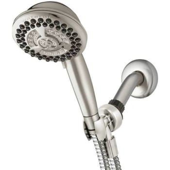 Image for Waterpik 9-Spray 4.5" Single Wall Mount 1.8 Gpm Handheld Adjustable Shower Head from HD Supply