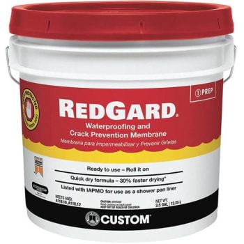 Image for Custom Building Products Redgard 3-1/2 Gal Waterproof/crack Prevention Membrane from HD Supply