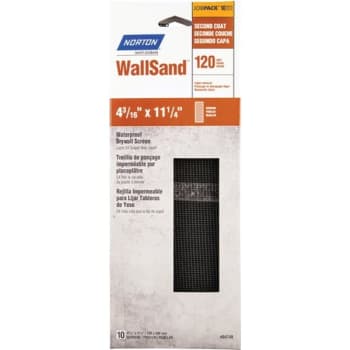 Image for Norton® WallSand™ 11-1/4 x 4-3/16" Drywall Sanding Paper,120 Grit, Package Of 10 from HD Supply