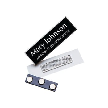Image for Name Tag with Magnet, Black, 3 x 1 from HD Supply