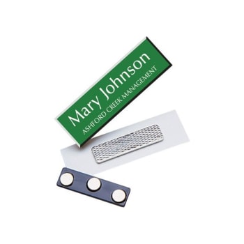 Image for Name Tag with Magnet, Green, 3 x 1 from HD Supply