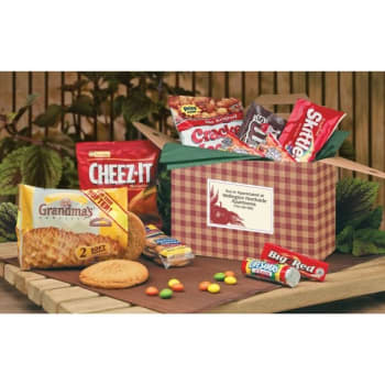 Image for Personalized Snack Pack, Burgundy Gingham Design from HD Supply