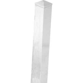 Aluminum Post, 8' White, 1-1/2 x 1-1/2 x 8'