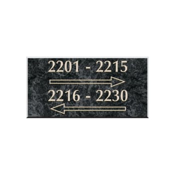Image for Front Engraved Sign Double-Sided, 8 x 5 from HD Supply