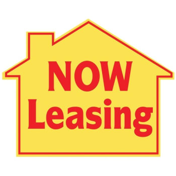 Promotional Now Leasing House Sign, 22-1/2 x 18