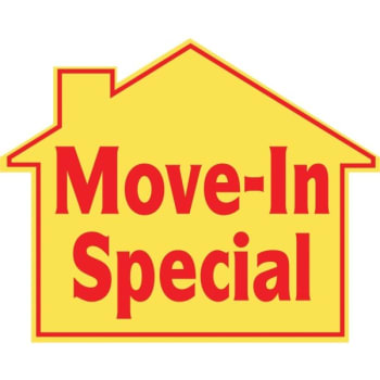 Promotional Move In Special House Sign, 22-1/2 x 18