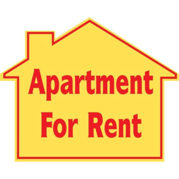 Image for Promotional Apartment for Rent House Sign, 22-1/2 x 18 from HD Supply