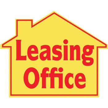Promotional Leasing Office House Sign, 22-1/2 x 18