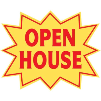 Image for Promotional Open House Burst Sign, 22-1/2 x 18 from HD Supply