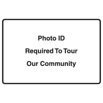 Image for Photo ID Required Interior Sign, 6 x 9 from HD Supply