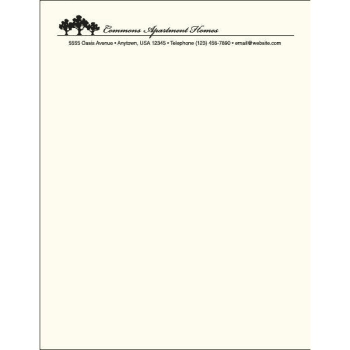 Image for Letterhead, Flat Classic Laid, Ivory, 24 Lb. Package Of 500 from HD Supply