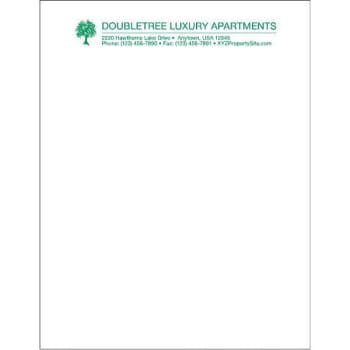 Image for Letterhead, Flat Classic Crest, White, Package Of 500 from HD Supply