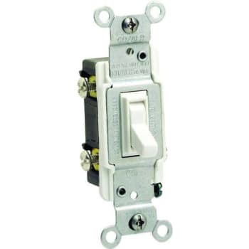 Image for Leviton 15 Amp 3-Way Co/alr Ac Quiet Toggle Switch, Ivory from HD Supply