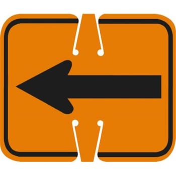 Image for Left/Right Arrow Traffic Cone, Snap-On Sign from HD Supply