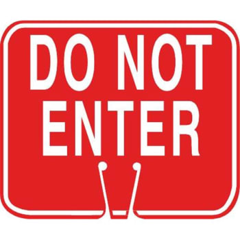 Image for Do Not Enter Traffic Cone, Snap-On Sign from HD Supply
