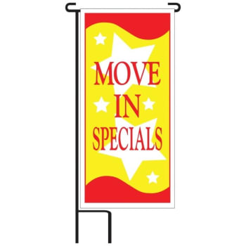 Image for Move In Special Lawn Banner Kit, Red/yellow, 15 X 32 from HD Supply