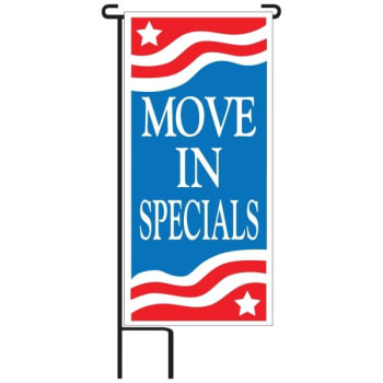 Image for 15 x 32 in. “Move In Special” Patriotic Lawn Signage from HD Supply