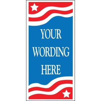 Semi-Custom Lawn Banner, Patriotic, 15 x 32