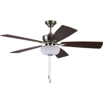 Litex 52 Brushed Nickel Led Ceiling Fan Hd Supply
